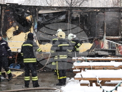 Пожар - павилион в близост до х-л "Хилтън"