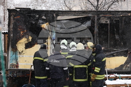 Пожар - павилион в близост до х-л "Хилтън"