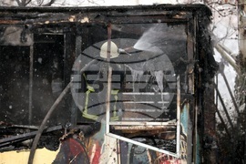 Пожар - павилион в близост до х-л "Хилтън"