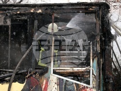 Пожар - павилион в близост до х-л "Хилтън"