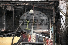 Пожар - павилион в близост до х-л "Хилтън"