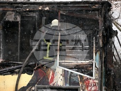 Пожар - павилион в близост до х-л "Хилтън"