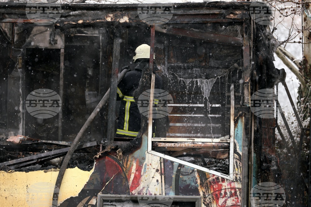 Пожар - павилион в близост до х-л "Хилтън"