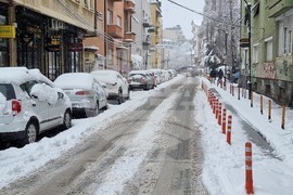 Северна Македония - Скопие - обилен снеговалеж