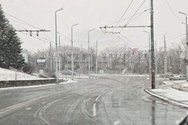 Бургас - зима - пътна обстановка