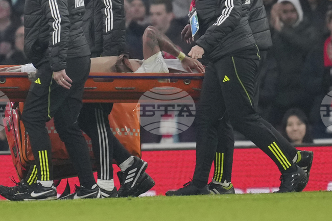 Нападателят на Арсенал Габриел Жезус пропуска оставащите мачове до края на сезона заради тежка контузия