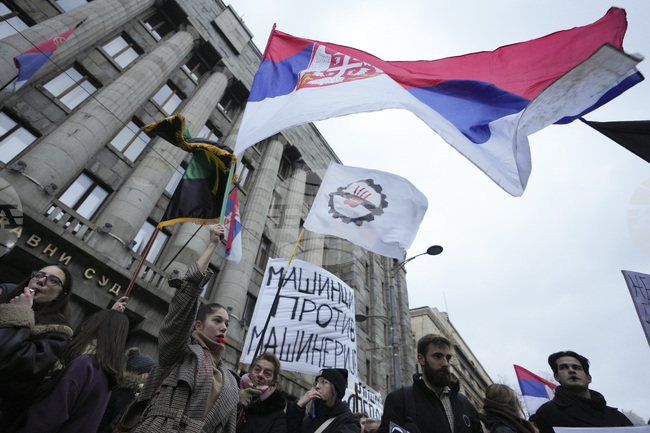 Thousands of Serbian Students Take to the Streets Again to Demand Justice