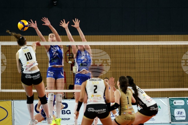 Женският волейболен Левски загуби гостуването си на швейцарския Шезо за "Чалъндж Къп"