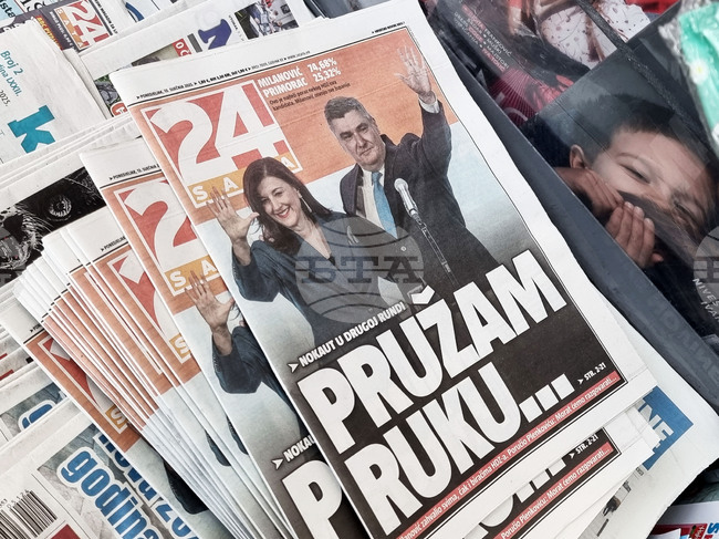 Хърватският премиер няма да присъства на встъпването в длъжност на преизбрания президент Зоран Миланович