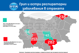 Заболеваемост в България - инфографика