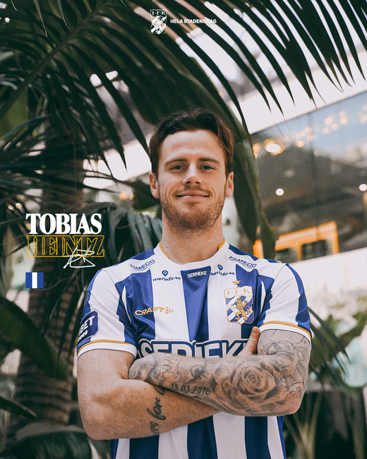 Доскорошният футболист на ЦСКА-София Тобиас Хайнц беше представен като ново попълнение на шведския ИФК Гьотеборг