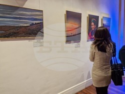 Откриване на изложбата „Непознатите земи“ в галерия Vivacom Art Hall. Снимка: Ваня Сухарова/БТА