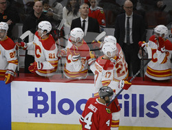 Flames Blackhawks Hockey