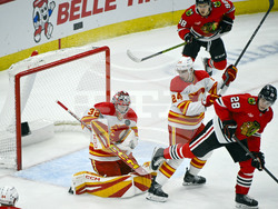 Flames Blackhawks Hockey