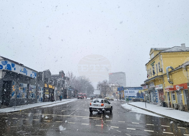 Търговище - снеговалеж