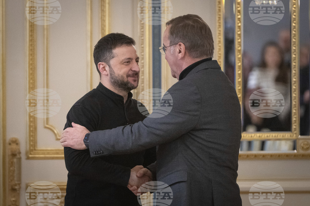Зеленски се срещна с германския министър на отбраната и му благодари за помощта, която Германия оказва на Киев