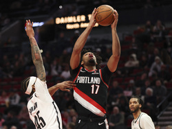 Nets Trail Blazers Basketball