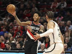 Nets Trail Blazers Basketball