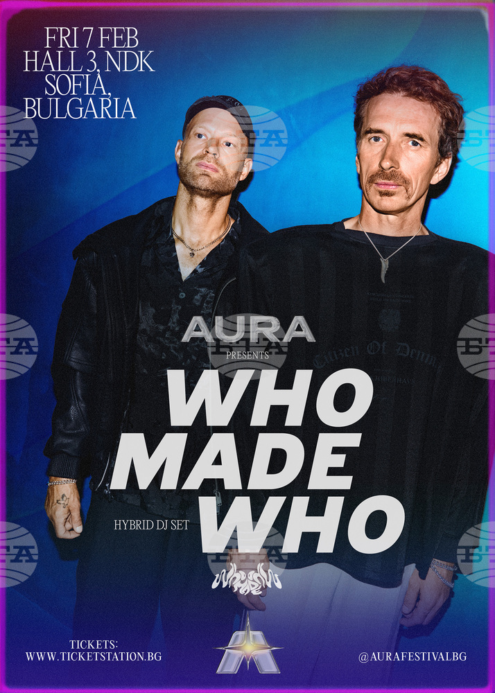 Eлектронната денс пънк формация WhoMadeWho гостува тази вечер в София