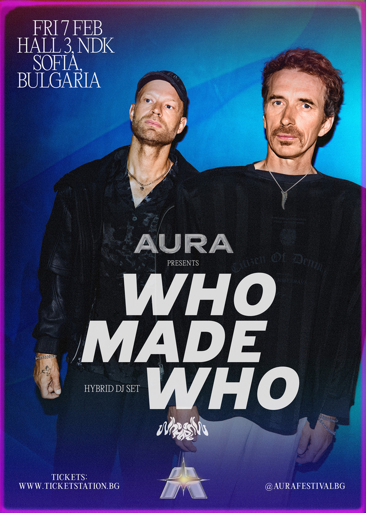 Eлектронната денс пънк формация WhoMadeWho гостува тази вечер в София 