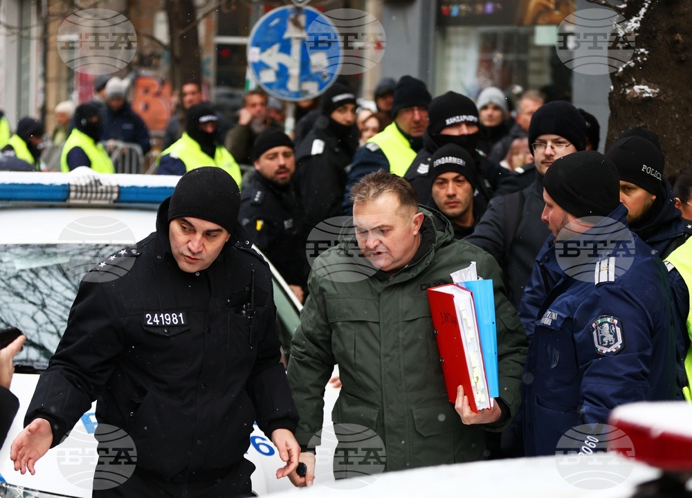 Protest against Sarafov's Bid for Prosecutor General in Front of Supreme Judicial Council