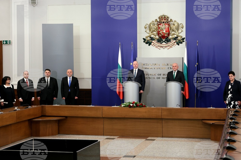 Министерски съвет - предаване на властта - церемония