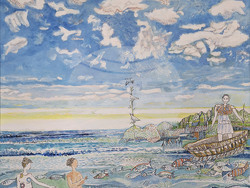 Изложбата „Морето, празници, танци“ на Стефка Аройо. Снимка: СБХ