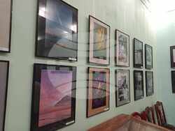 По време на откриването на изложбата-конкурс "Снимка на годината" в Българския културен дом в Одеса.  Снимки: БТА, Одеса