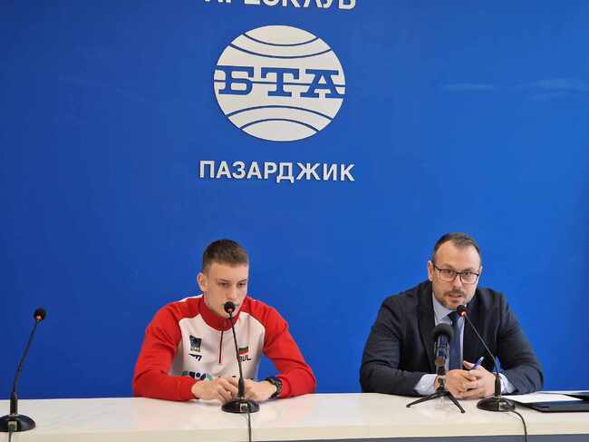 Пресконференция на Томас Григоров (доскорошен състезател на СК “Шампион”) за липсата му на номинация в "Спортист на годината" за град  Пазарджик