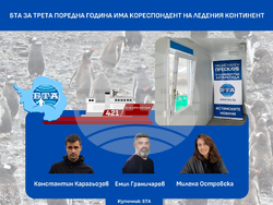 БТА за трета поредна година има кореспондент на Ледения континент