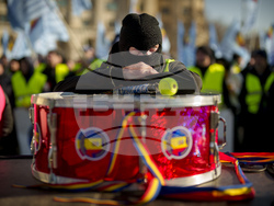 Romania Police Unions Protest