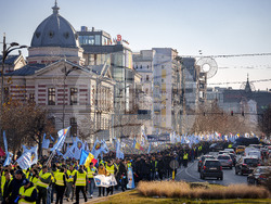 Romania Police Unions Protest
