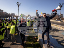 Romania Police Unions Protest