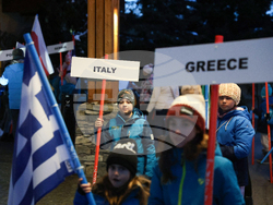 Банско - Световна купа по алпийски сноуборд - парад на знамената