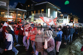 Банско - Световна купа по алпийски сноуборд - парад на знамената