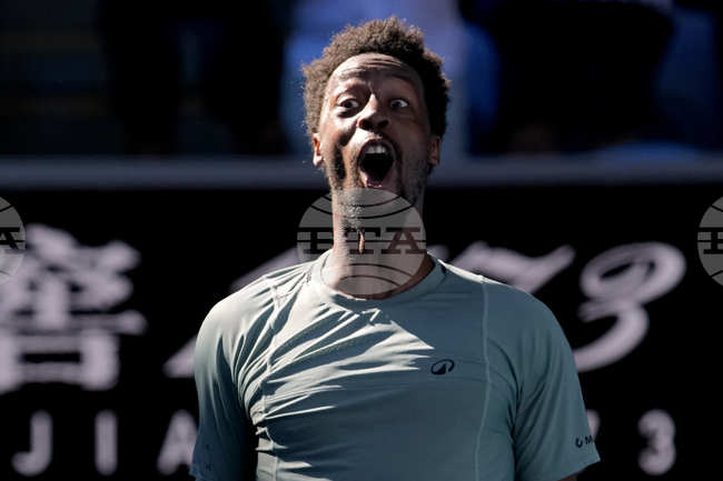 Французинът Гаел Монфис елиминира номер 4 Тейлър Фриц и продължава в четвъртия кръг на Откритото първенство на Австралия по тенис