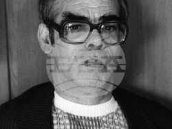 София, 6 април 1988 г. В столицата се проведе ІХ Априлска литературна дискусия '88. На снимката: Дамян Дамянов - поет. БТА, снимка: Божидар Тодоров/архив