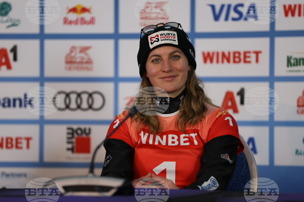 Банско – Световна купа по алпийски сноуборд – Андреас Промегер – Рамона Терезия Хофмайстер - пресконференция