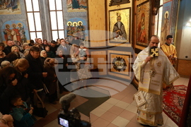 Божурище - патриарх Даниил - водосвет на "Свети вмчк. Георги Победоносец"