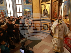 Божурище - патриарх Даниил - водосвет на "Свети вмчк. Георги Победоносец"