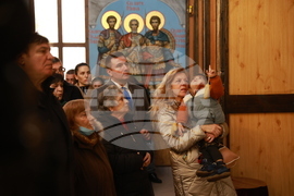 Божурище - патриарх Даниил - водосвет на "Свети вмчк. Георги Победоносец"