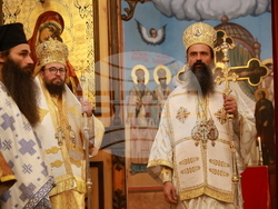 Божурище - патриарх Даниил - водосвет на "Свети вмчк. Георги Победоносец"