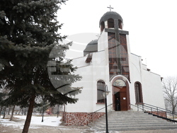 Божурище - патриарх Даниил - водосвет на "Свети вмчк. Георги Победоносец"