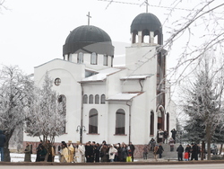 Божурище - патриарх Даниил - водосвет на "Свети вмчк. Георги Победоносец"