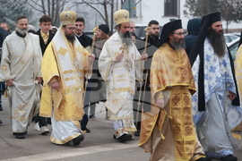 Божурище - патриарх Даниил - водосвет на "Свети вмчк. Георги Победоносец"