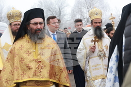 Божурище - патриарх Даниил - водосвет на "Свети вмчк. Георги Победоносец"