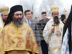 Божурище - патриарх Даниил - водосвет на "Свети вмчк. Георги Победоносец"