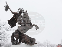 Божурище - патриарх Даниил - водосвет на "Свети вмчк. Георги Победоносец"