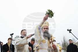 Божурище - патриарх Даниил - водосвет на "Свети вмчк. Георги Победоносец"