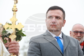 Божурище - патриарх Даниил - водосвет на "Свети вмчк. Георги Победоносец"